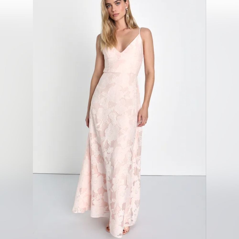 Lulus Elegant Pink Lace Dress